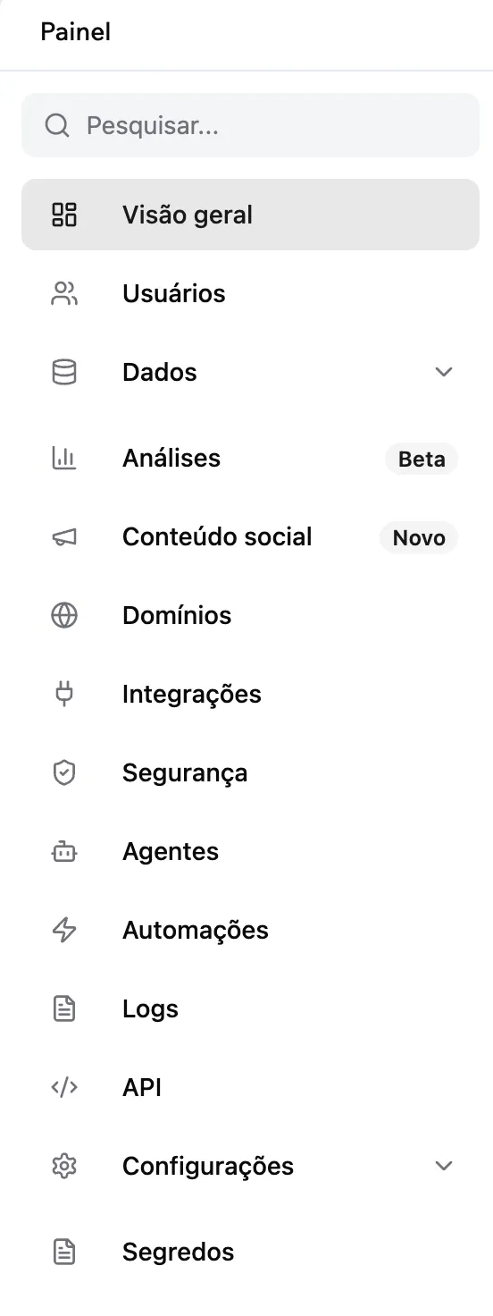Recursos de backend do Base44