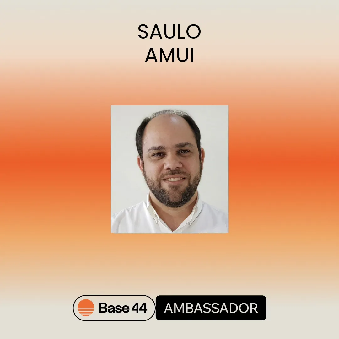 Saulo Amui (CEO Bytebio), embaixador Base44
