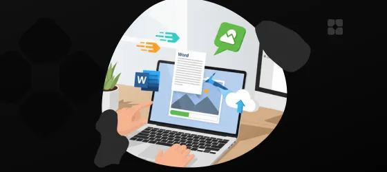Титульная страница статьи о конвертации JPG в Word онлайн.