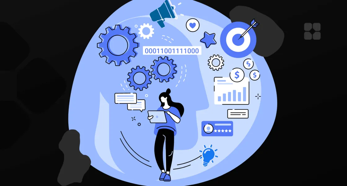 Cover page of the article about marketing and technology.