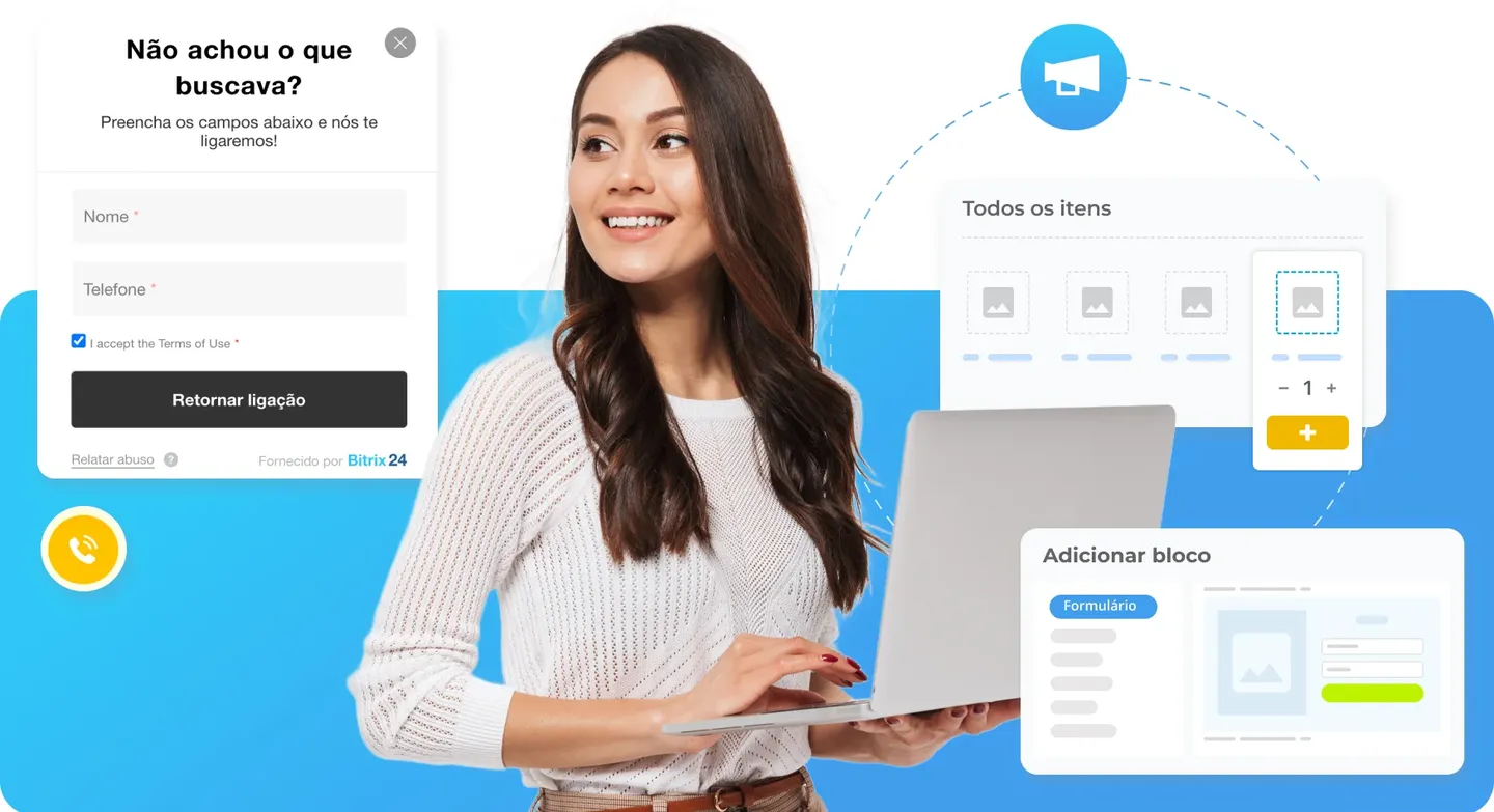 Criador de loja on-line do Bitrix24