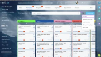 Pantalla CRM Bitrix24