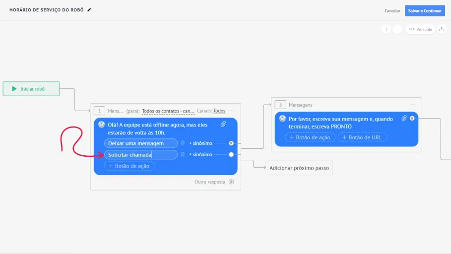 Шаг 3. Как настроить Salesbot в Kommo CRM с чат-ботом для WhatsApp, Instragram, Facebook, Viber, Telegram, Skype и других каналов.