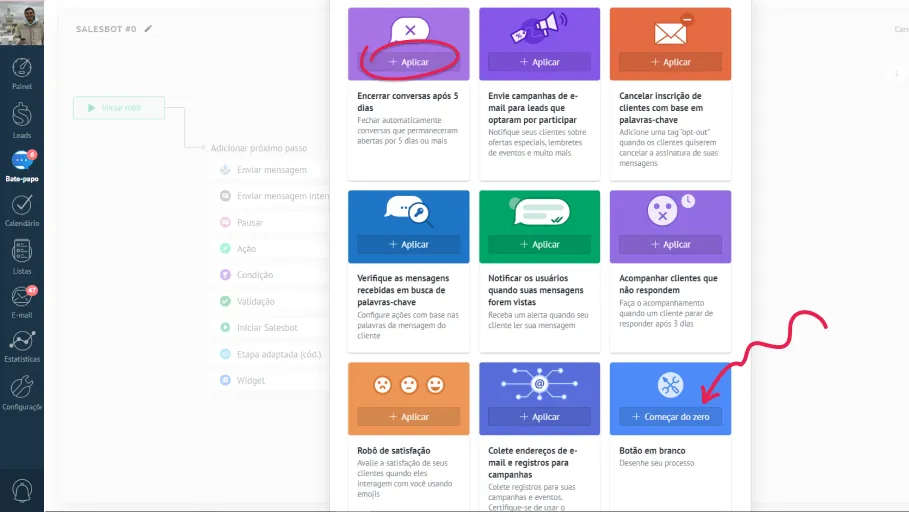 Шаг 1. Как настроить Salesbot в Kommo CRM с чат-ботом для WhatsApp, Instragram, Facebook, Viber, Telegram, Skype и других каналов.